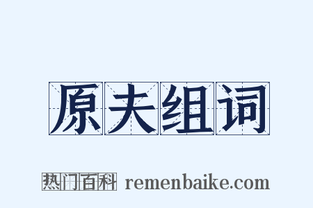 原夫组词是什么意思的图片